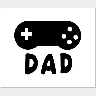 Mens Gamer Dad for favorite activity play a Game Father Posters and Art